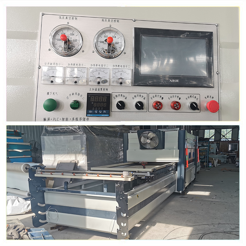 Full automatic wood door membrane laminating5