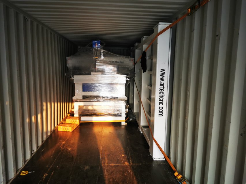 loading the 5 axis cnc router