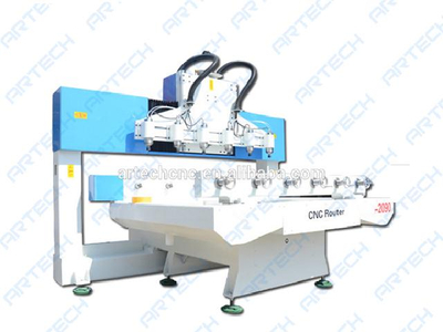ART2090R-6-6 Woodworking 6 Spindles Cnc Router with 6 Rotary