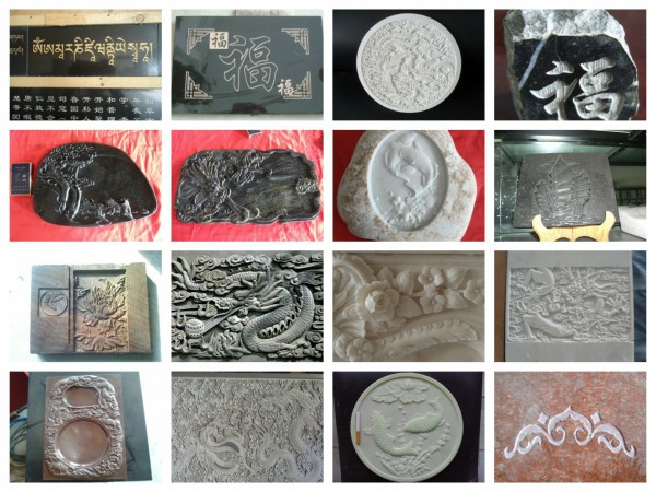 Small size stone cnc router samples