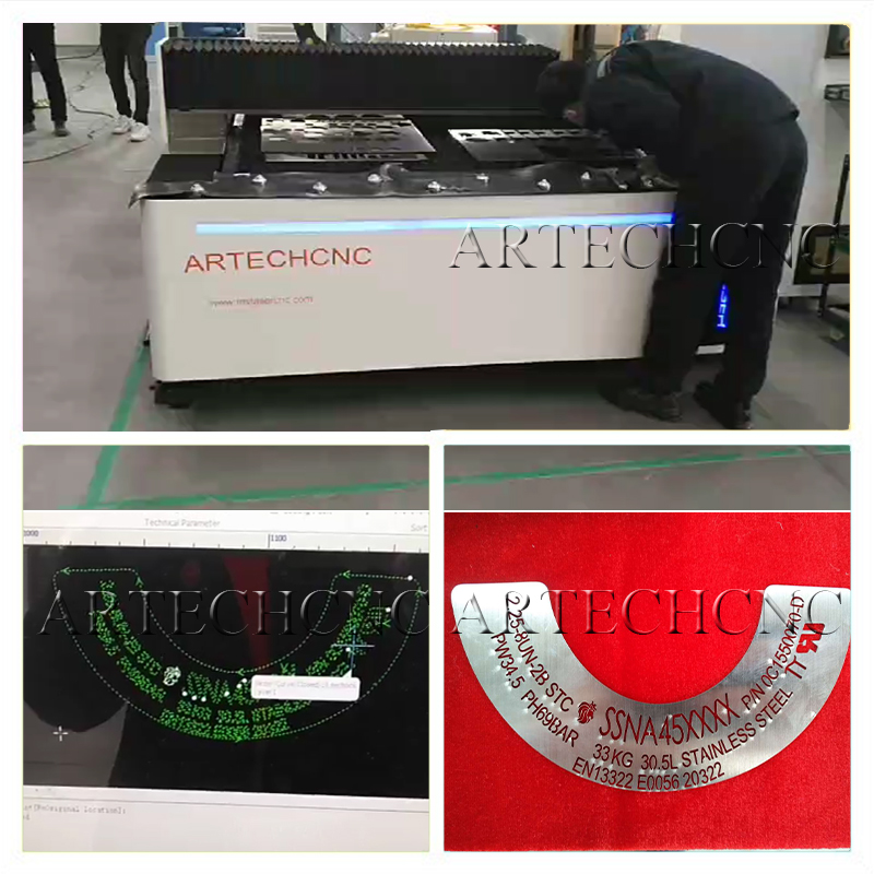 ART-1530F -1000W Fiber laser cutting machine for metal