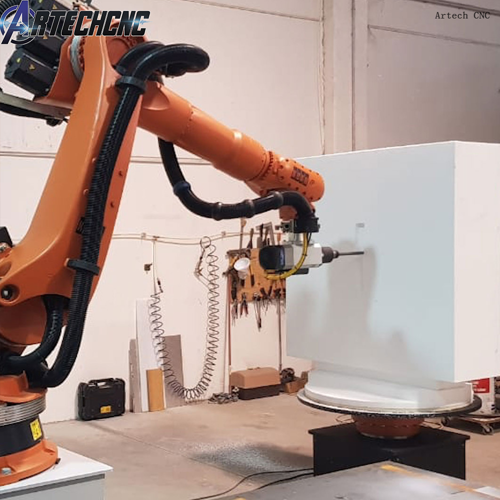 6axis 7 Axis 8 axis cnc Robot Arm CNC router cnc milling for 3D Sculpture Wood Foam EPS stone Mould with rotary device