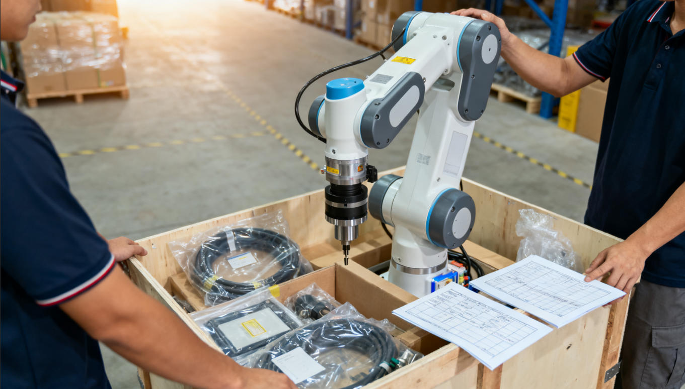 ARTECH CNC COMPANY Completes Packaging of Milling Robot Arms for Shipment to New Zealand