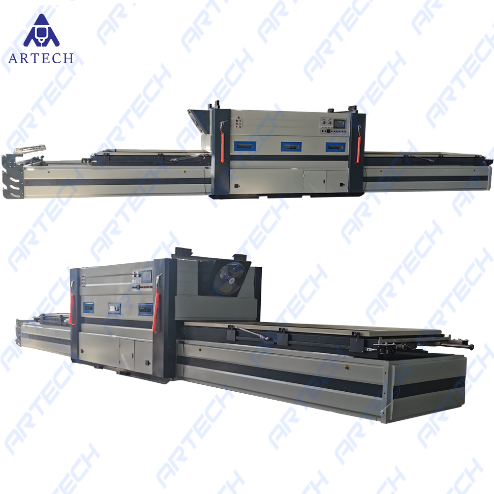 Full automatic wood door membrane laminating3
