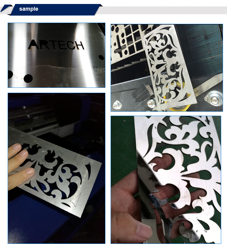 ART1530C fiber laser cutting machine cutting stainless ...