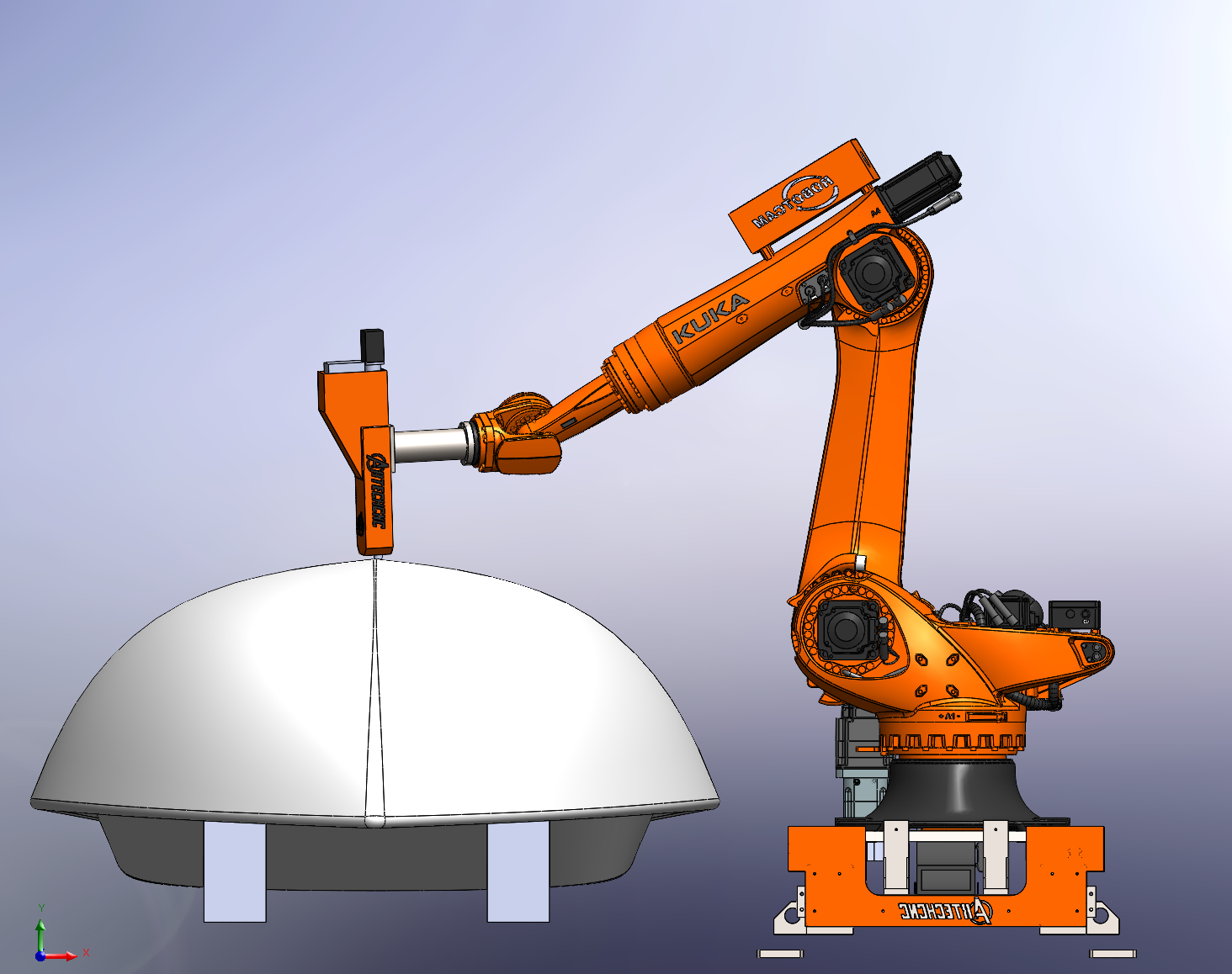 ARTECH CNC Customizes Milling Robot Arm In-House for Customer’s Ship Model Carving Demand
