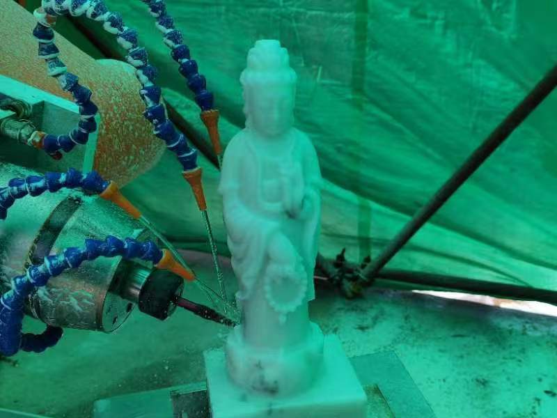 ARTECH CNC Starts Custom Stone Statue Carving for Client, Intelligent Processing in Progress 