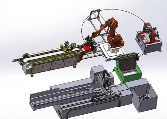 ARTECH CNC’s Dual Robot Arm Linear Track Automation Solution Passes Customer Simulation Verification